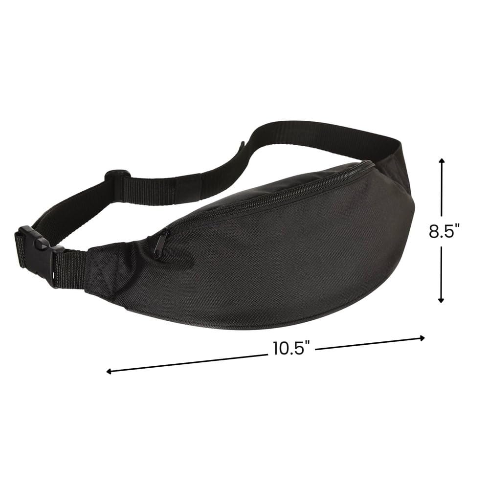Sleek Black Fanny Pack - Versatile Wearable Costume Accessory