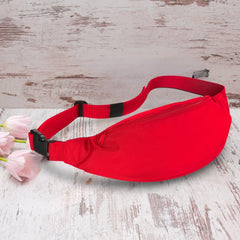 Vibrant Red Fanny Pack - Adjustable Costume Accessory