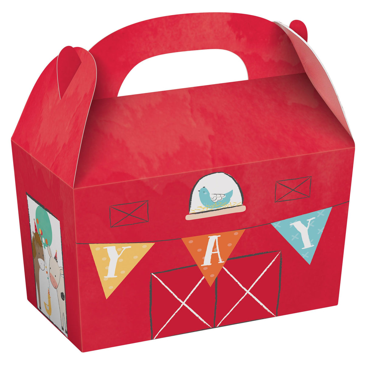 Friendly Farm Treat Boxes, Red, 8.7-inch, 8-pk