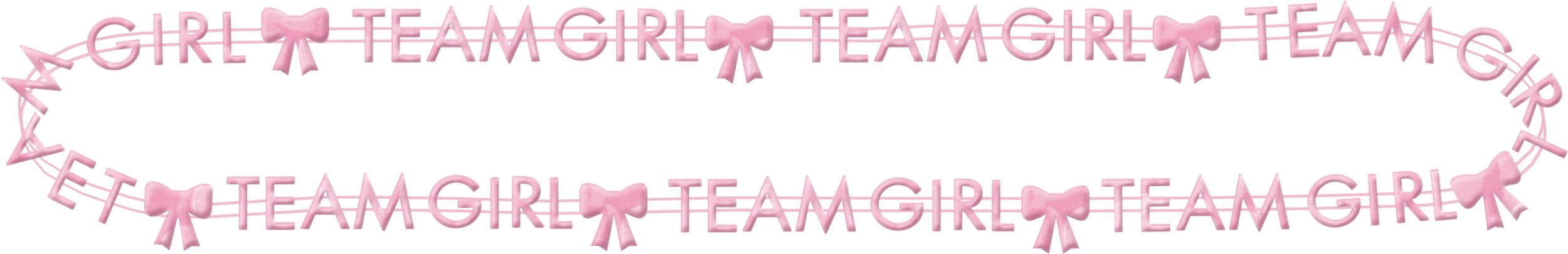 Team Boy or Team Girl Beaded Necklaces, Pink/Blue, 10-pk