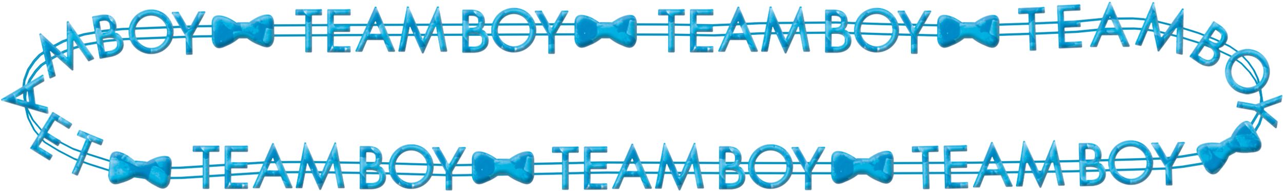 Team Boy or Team Girl Beaded Necklaces, Pink/Blue, 10-pk