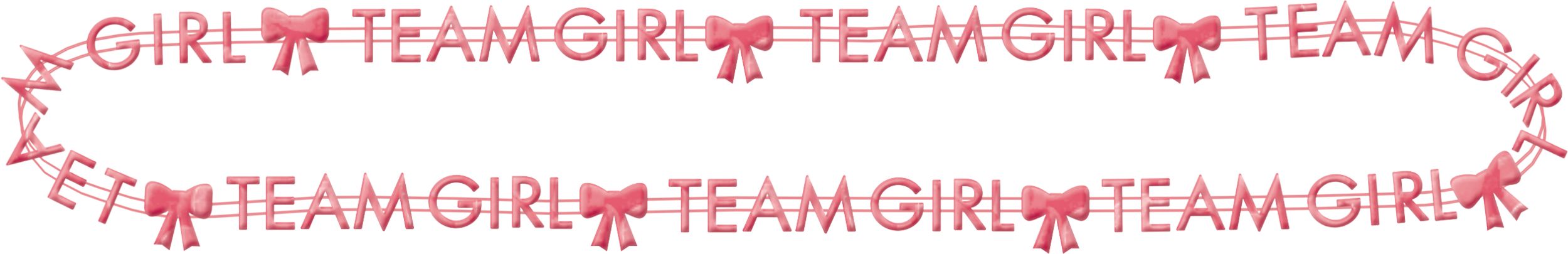 Team Boy or Team Girl Beaded Necklaces, Pink/Blue, 10-pk