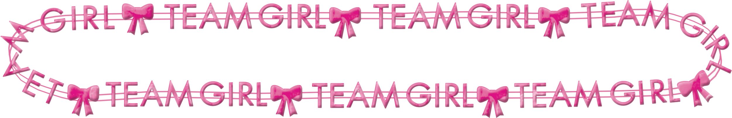 Team Boy or Team Girl Beaded Necklaces, Pink/Blue, 10-pk