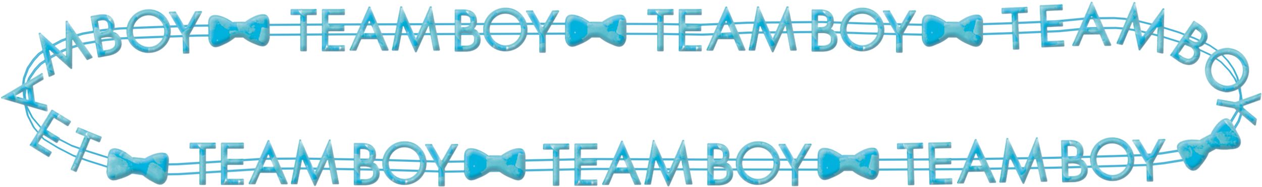Team Boy or Team Girl Beaded Necklaces, Pink/Blue, 10-pk