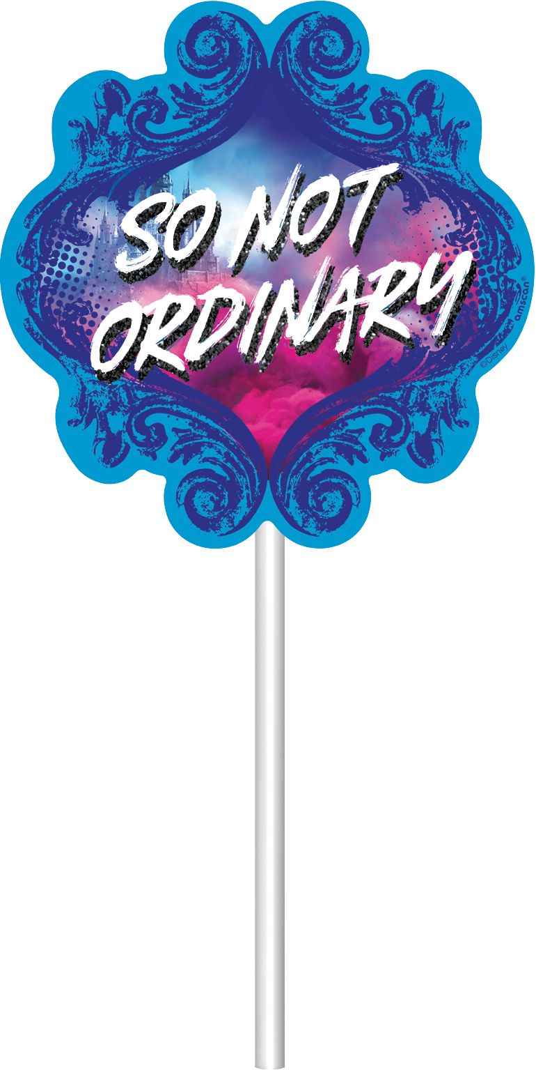 Disney Descendants, Plastic Fringe Scene Setter, Photo Booth Props, Purple, 36-inch, 20-pk