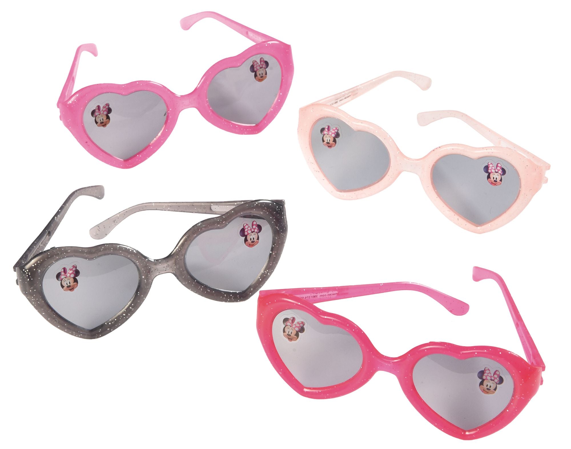 Minnie Mouse Glitter Sunglasses, Pink/Black, 8-pk
