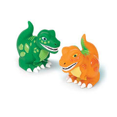 Dinosaur Squirt Toys, Green/Orange, 4-pk