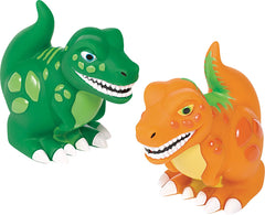 Dinosaur Squirt Toys, Green/Orange, 4-pk