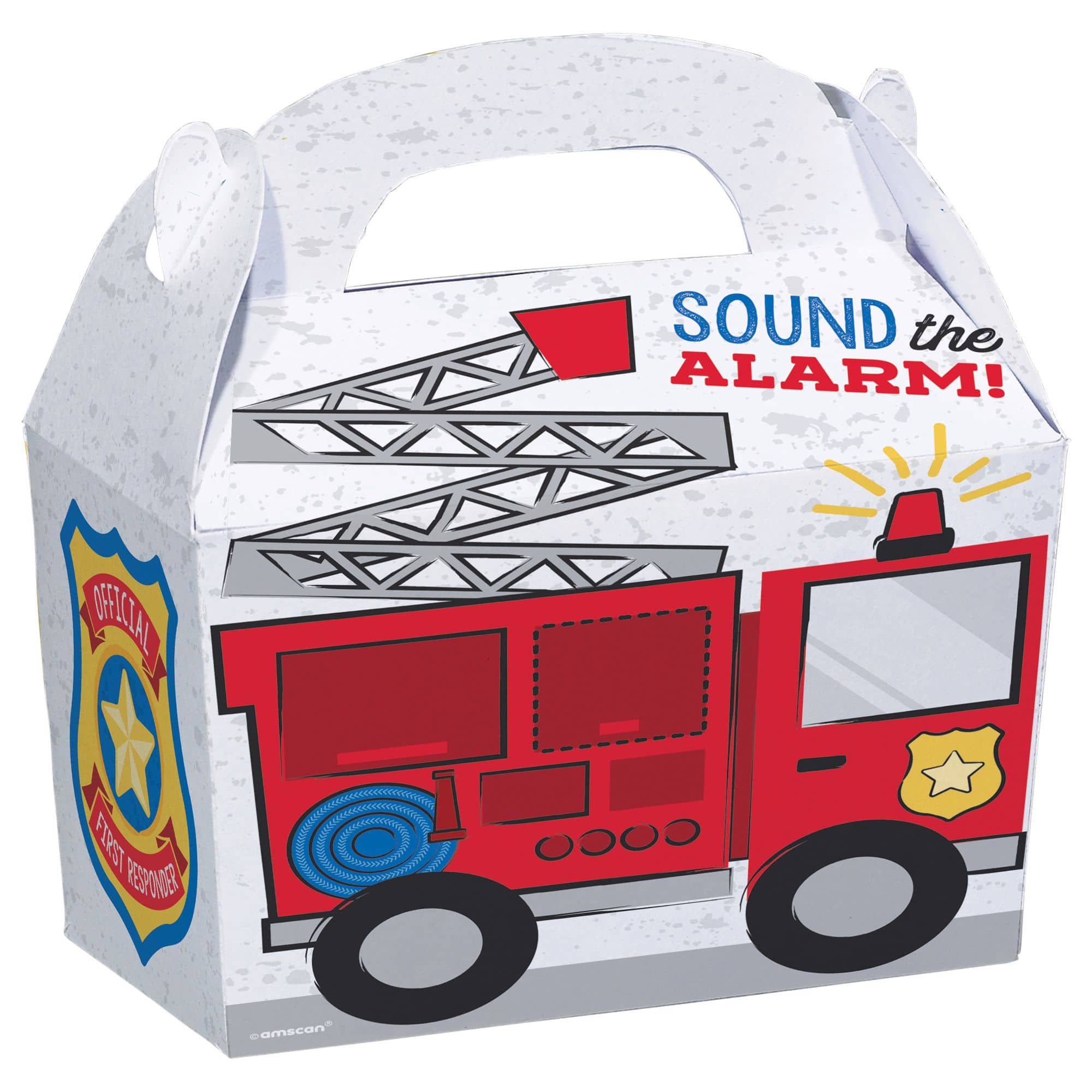 First Responders Treat Boxes, White/Red, 10 inch, 8-pk