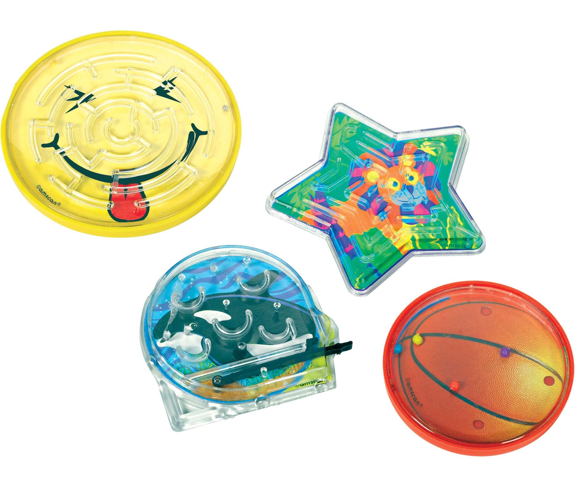 Smiley Face Maze Puzzles, 2.5 inch x 1.8 inch, 40-pk