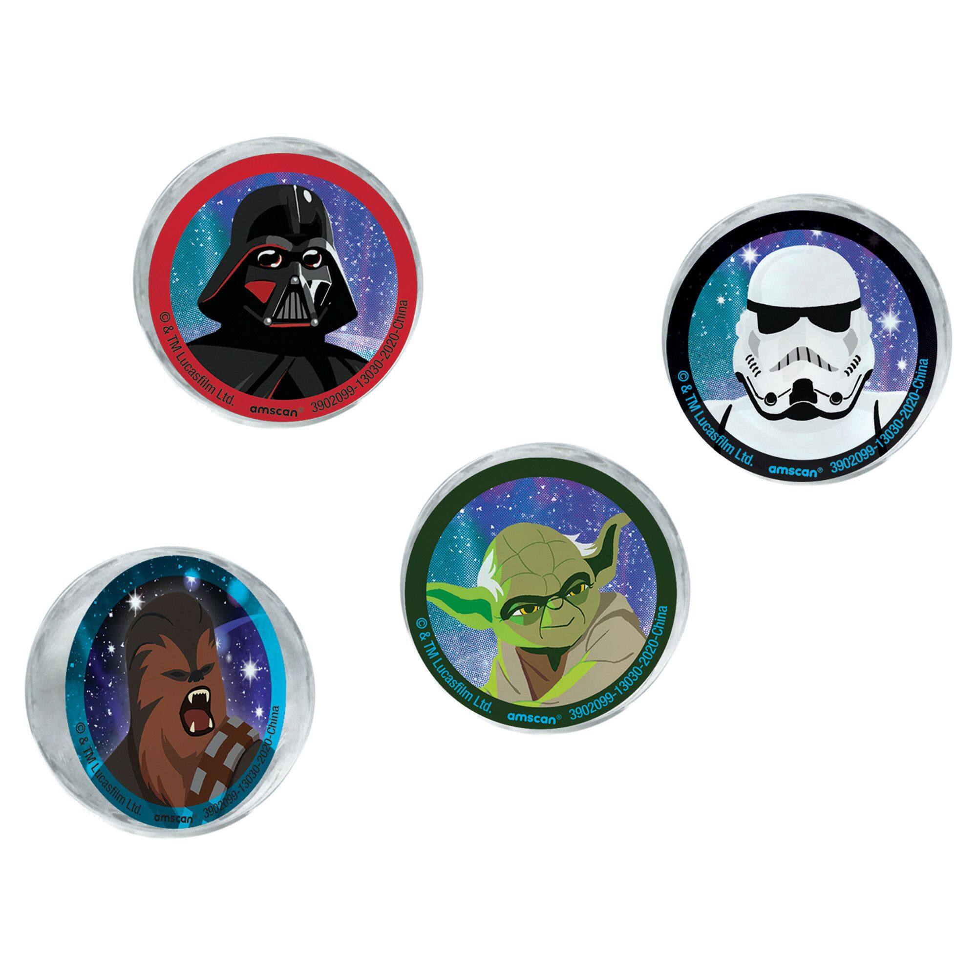 Star Wars Galaxy of Adventures Bounce Balls, 1.6 inch, 4-pk