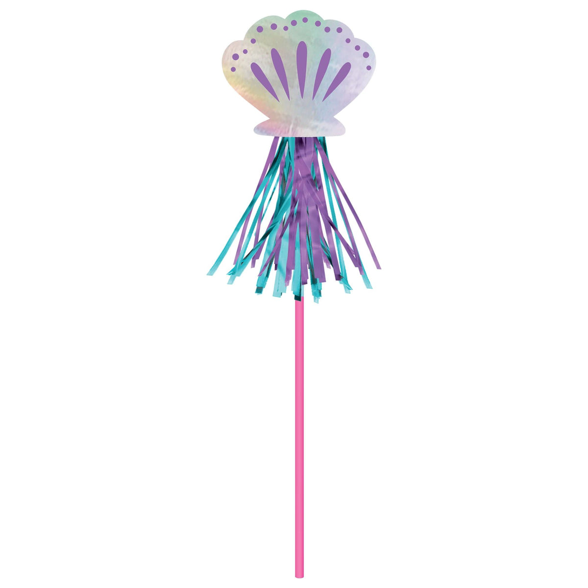 Shimmering Mermaids Seashell Wands, Purple/Blue, 6-pk