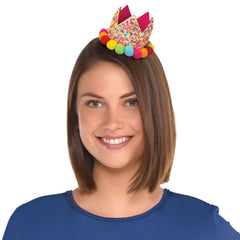 Multi-Color Sprinkle Tiara Hair Clip, One Size