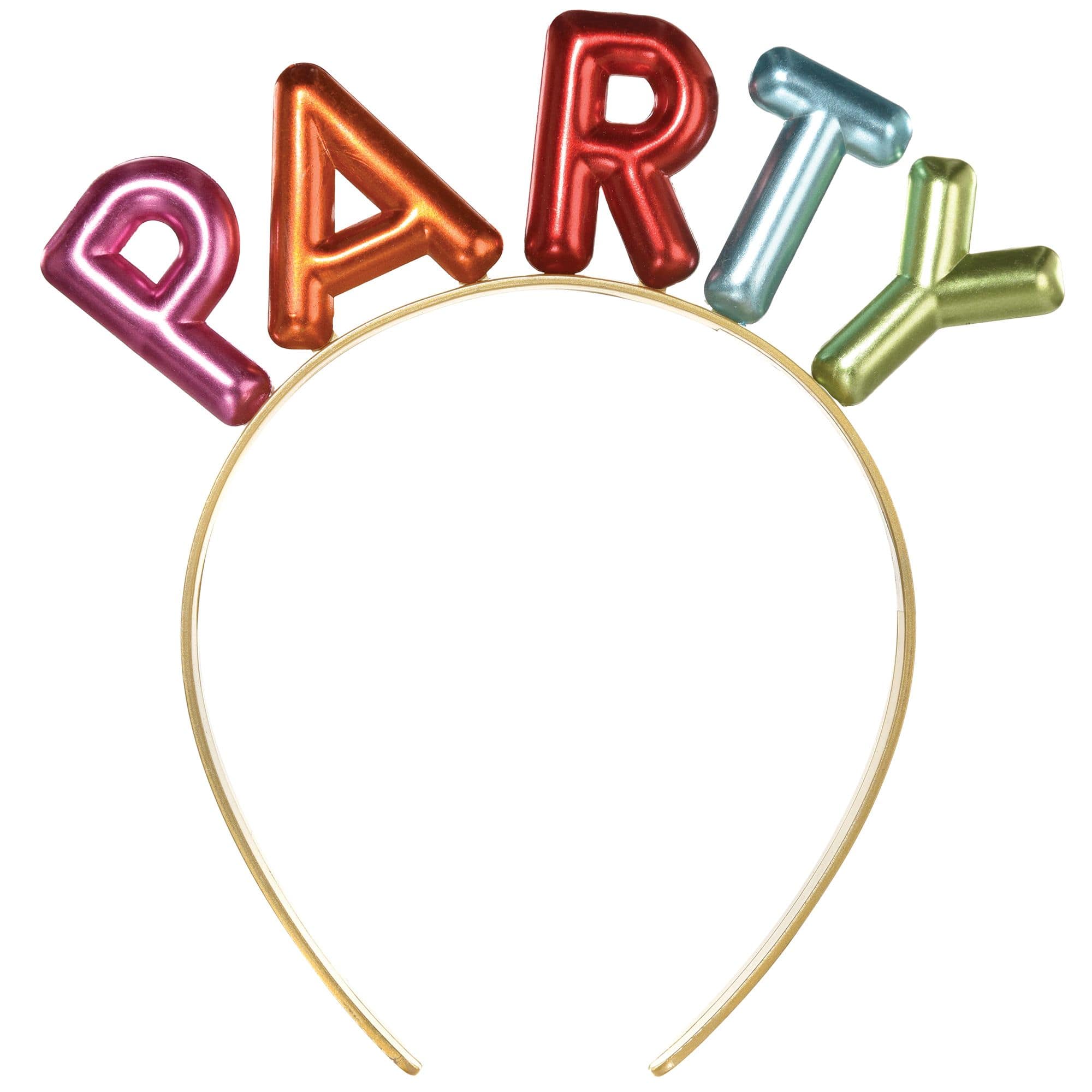 Party Bubble Letter Headband, Multi-Colored