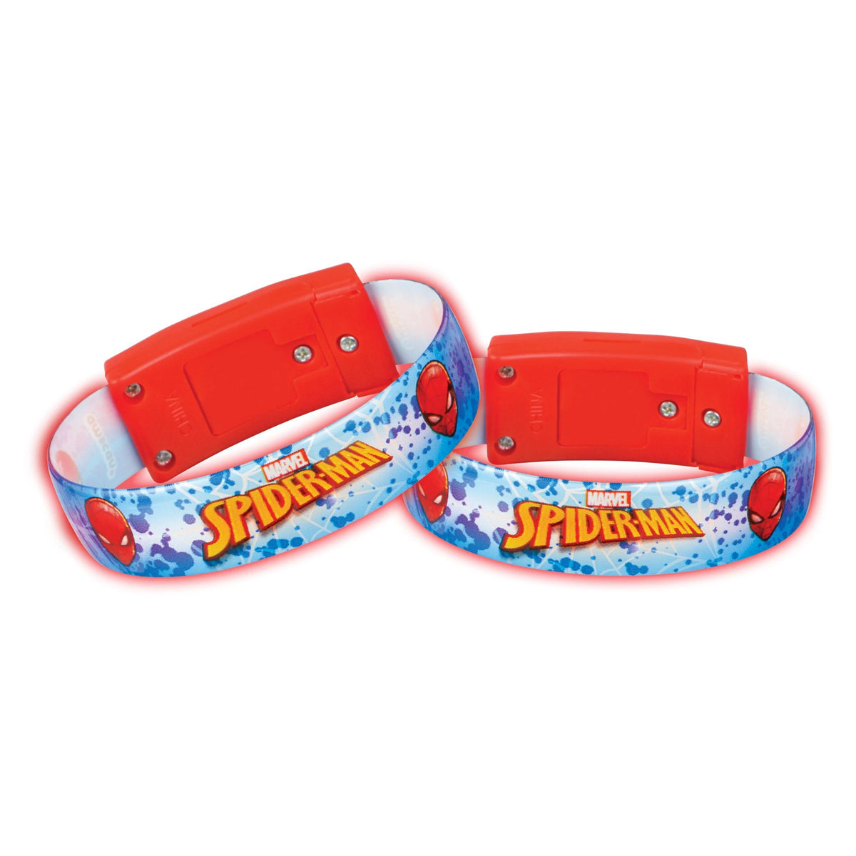 Disney Marvel Spider-Man Light-Up Bracelets, Blue/Red, One Size, 4-pk