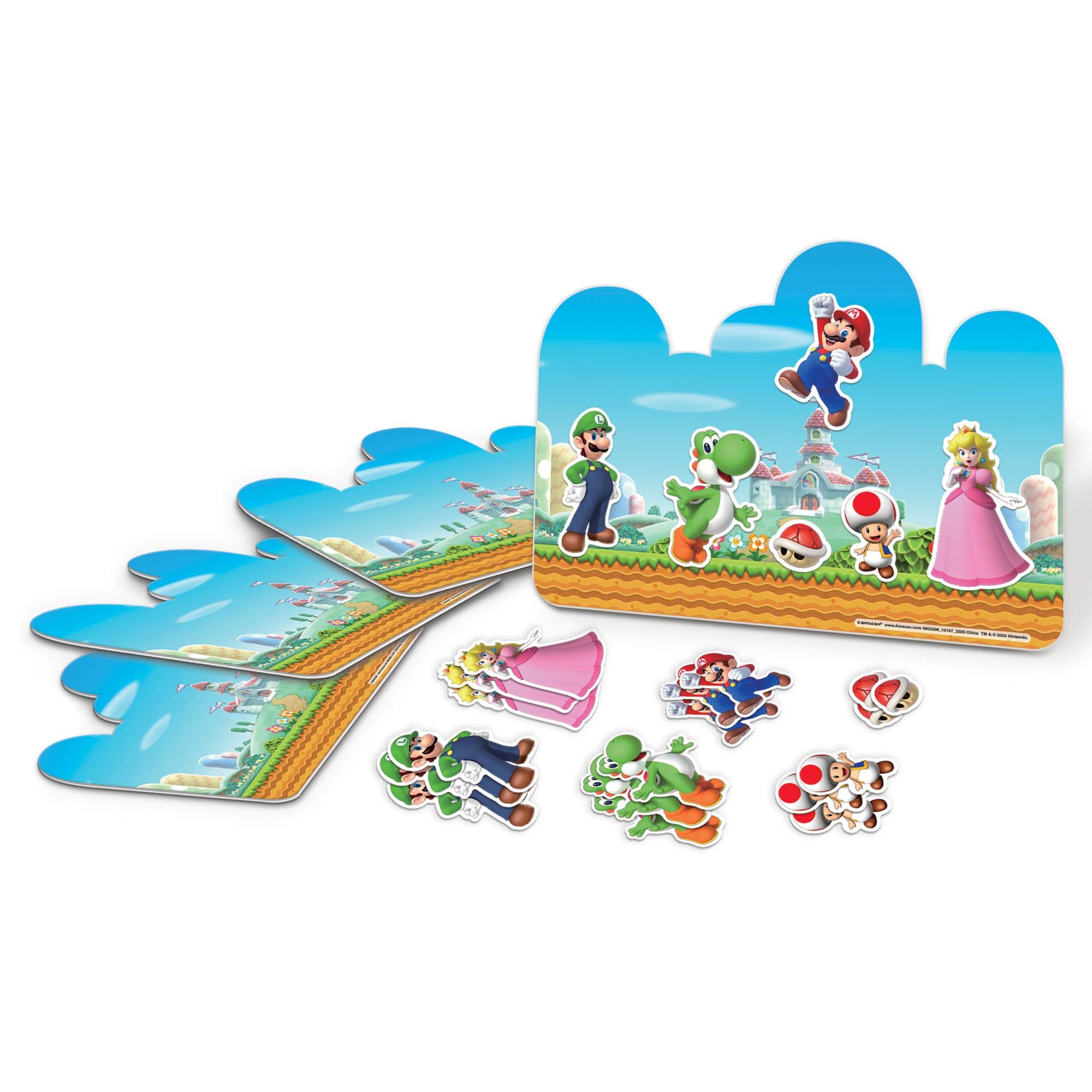 Nintendo Super Mario Bros Craft Kit, Multi-Colored, 28-pk