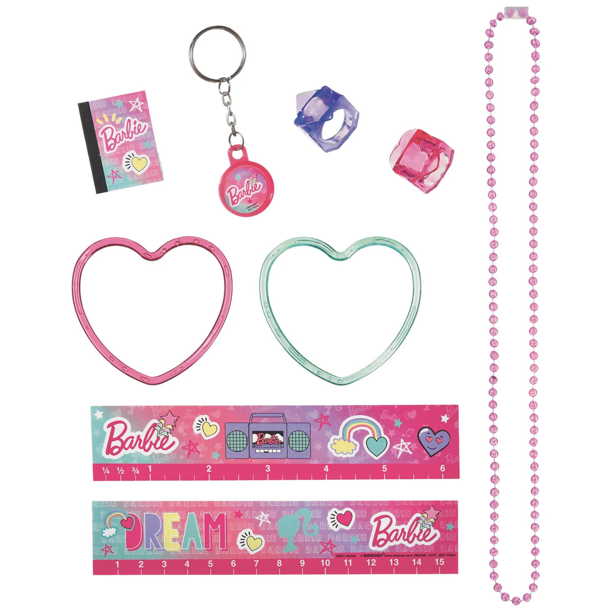 Barbie Mega Mix Party Favor Pack, Pink, 48-pk
