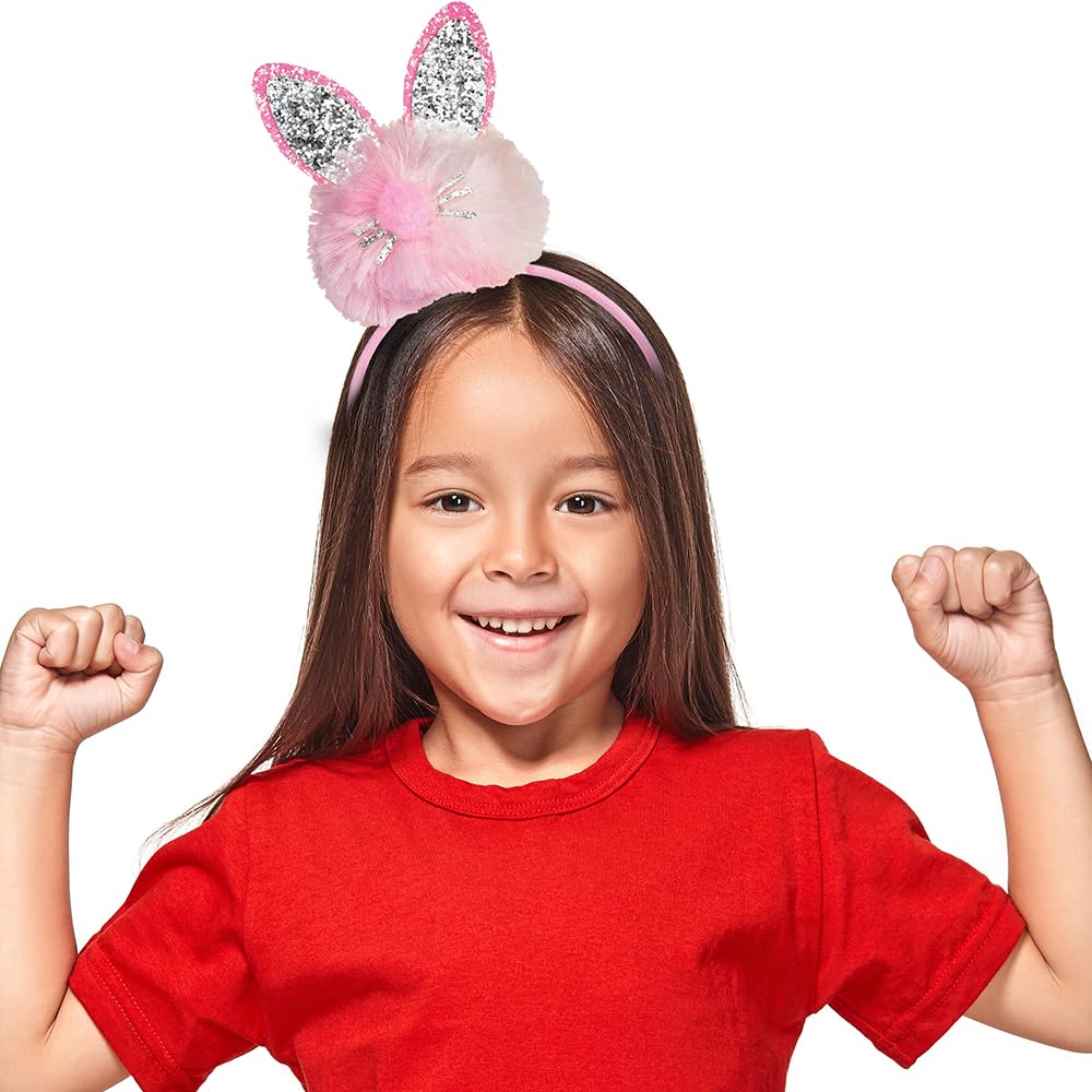 Pom Pom Bunny Ears Headband