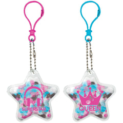 Internet Famous Puffy Vinyl Keychains, Pink/Blue, 2-pk