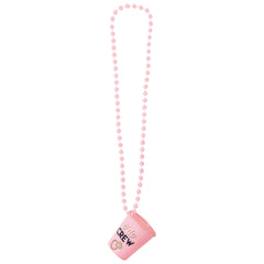 I Do Crew Shot Glass Beaded Necklace, Black/Pink, One Size, 6-pk
