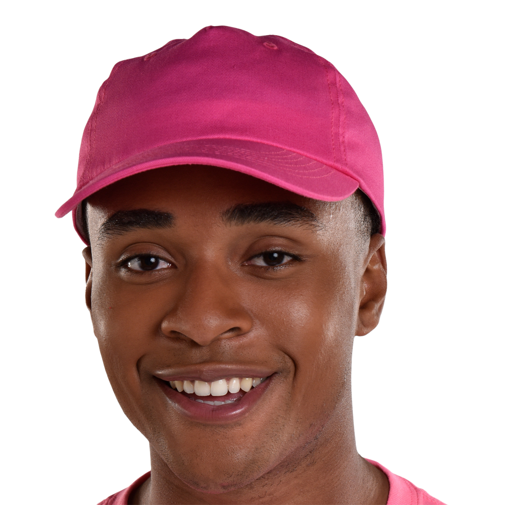 Bright Pink Baseball Cap, One Size, Team Spirit Headwear