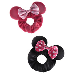 Disney Minnie Mouse Hair Accessories, Black/Pink, 4-pk