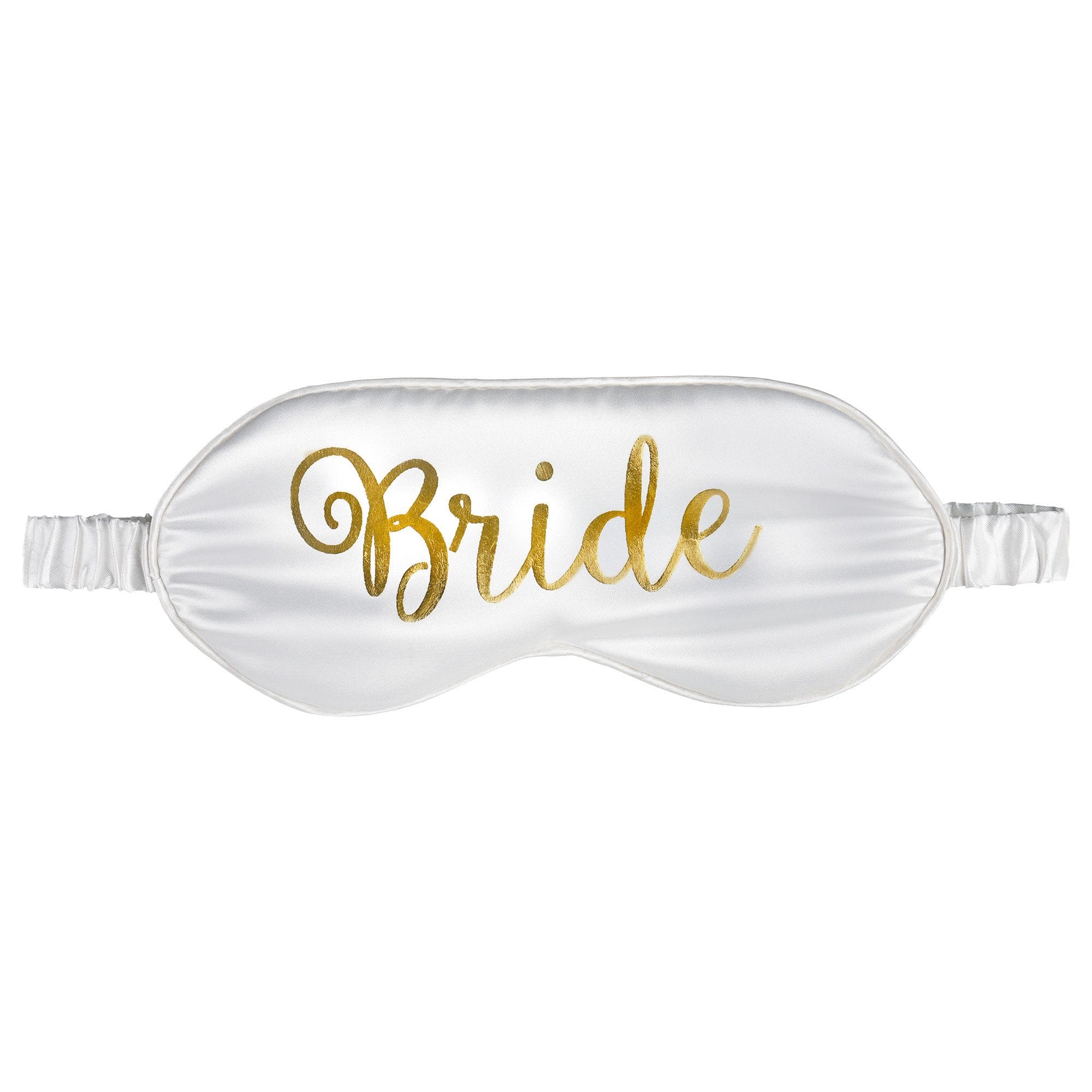 Bride Sleep Eye Mask, Gold/White, One Size