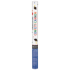 Giant Metallic Confetti Cannon Popper, Multi-Colored, for Graduation