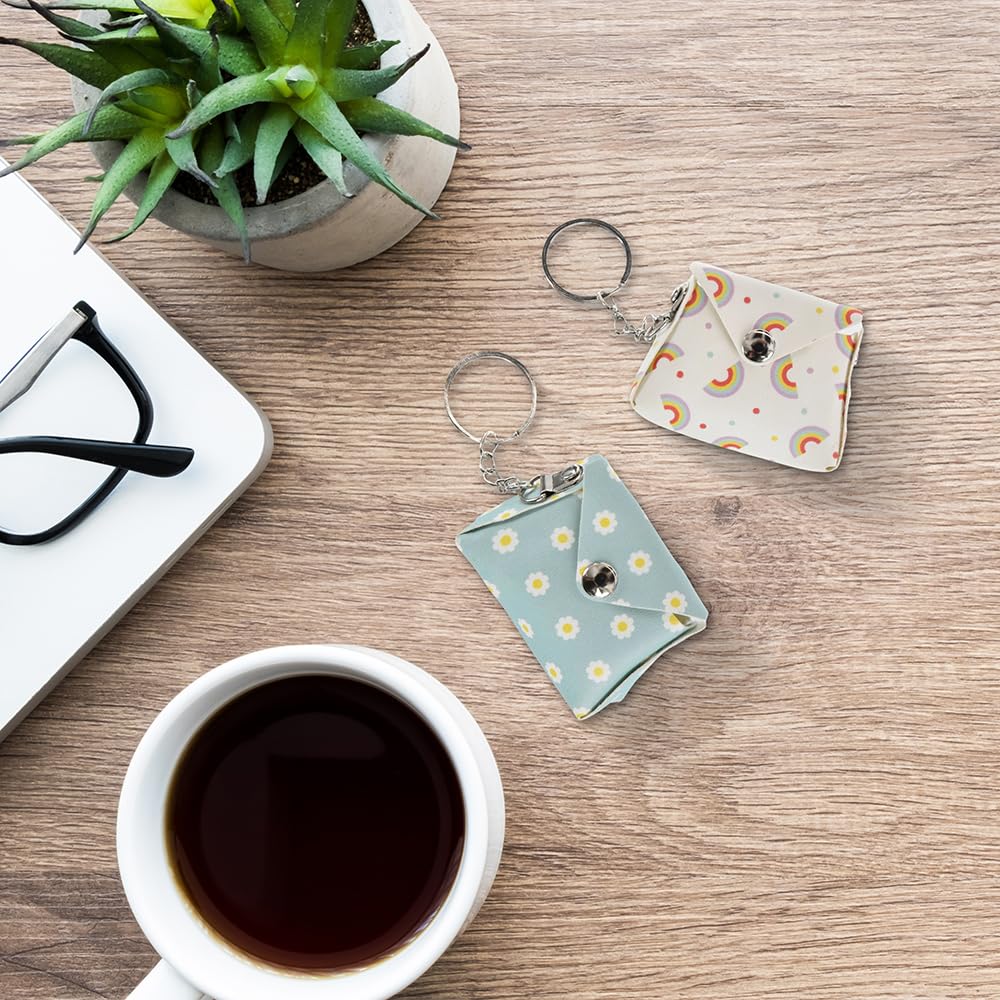 Colorful Mini Purse Keychain Favors - 2-Pack
