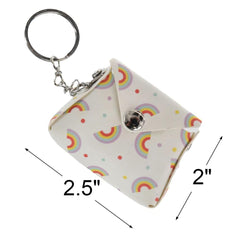 Colorful Mini Purse Keychain Favors - 2-Pack