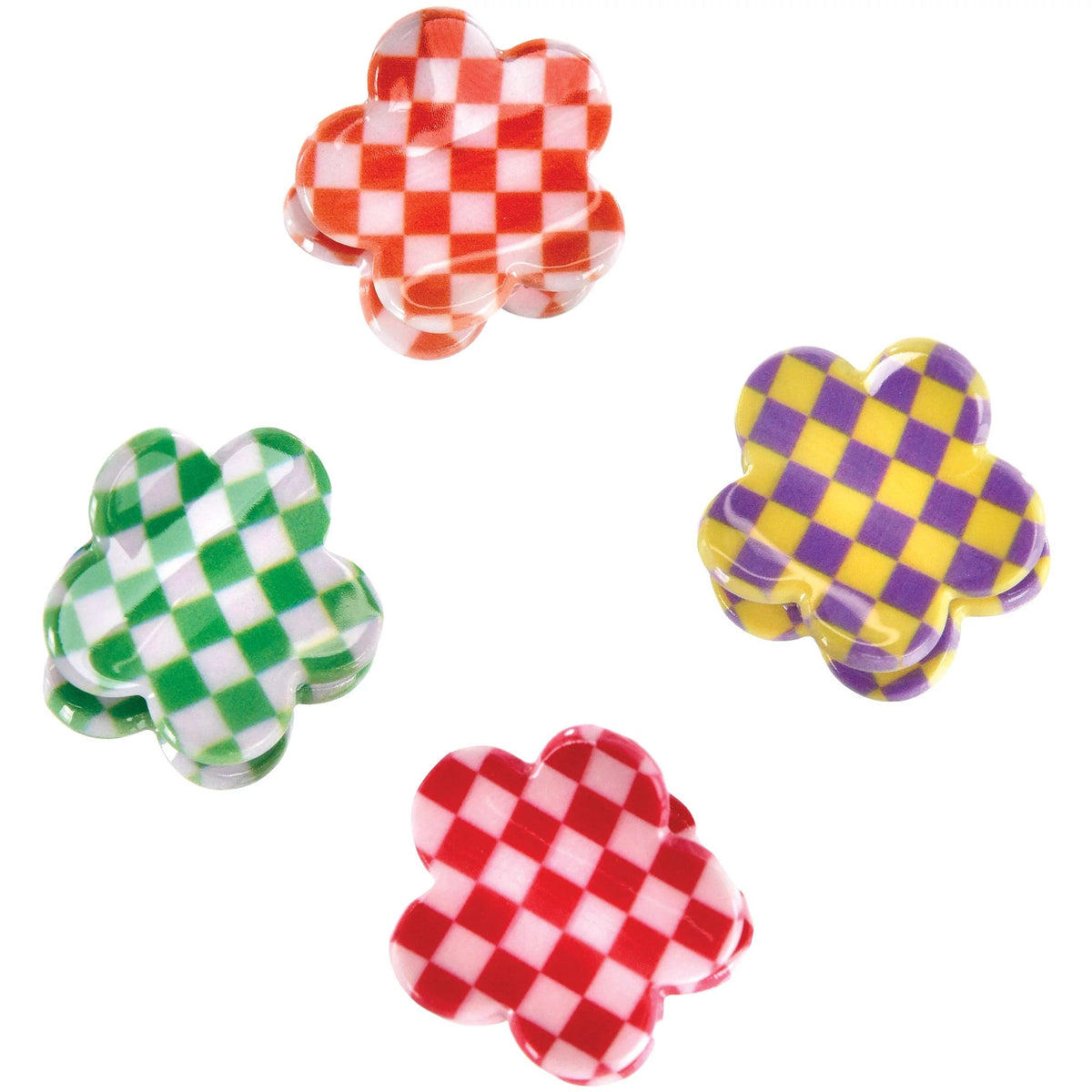Flower Hairclips, 12-ct