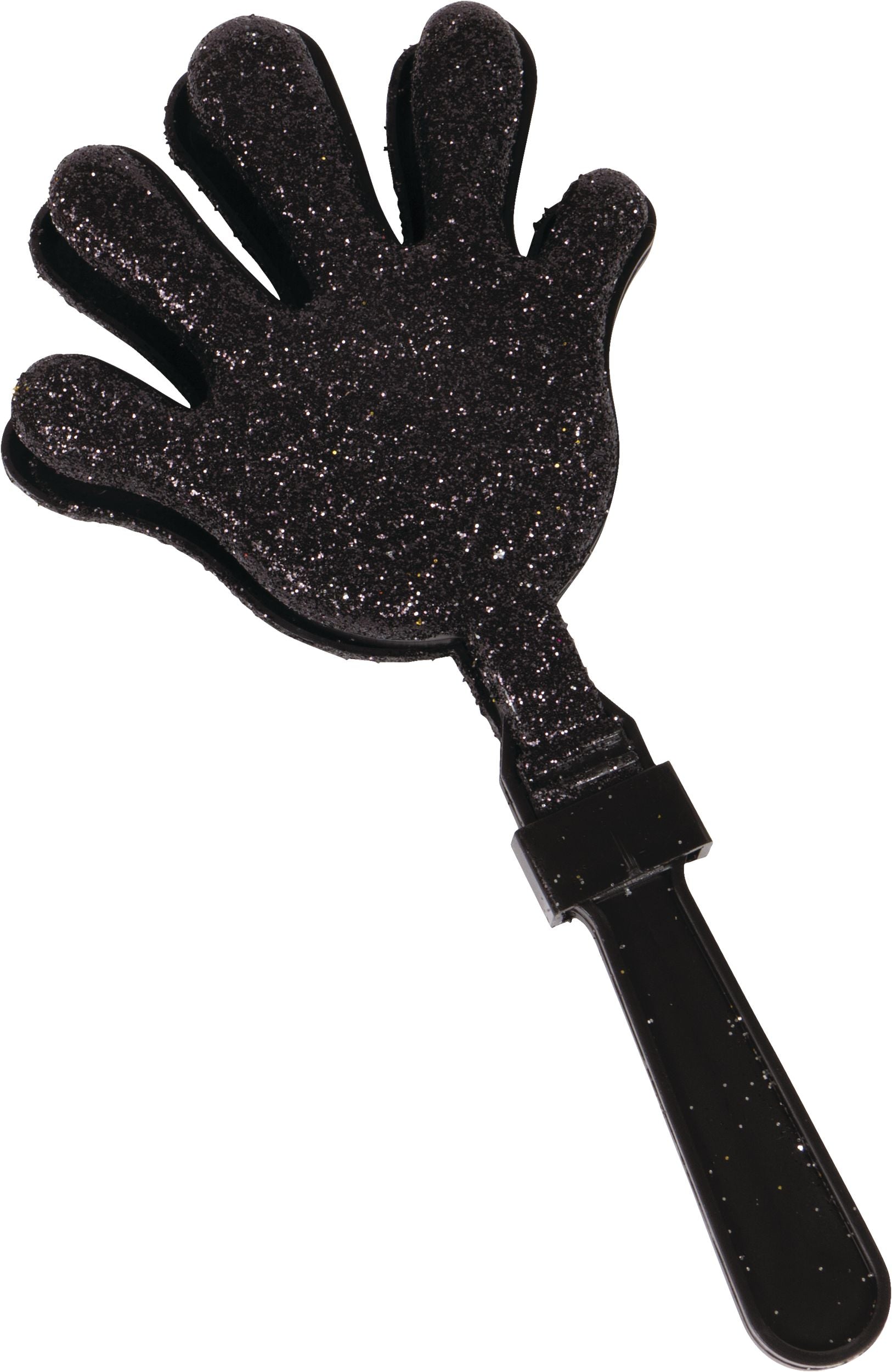 Glitter Hand Clapper Noisemakers, Black/Gold/Silver, 12-pk, New Year's Eve
