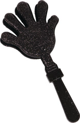 Glitter Hand Clapper Noisemakers, Black/Gold/Silver, 12-pk, New Year's Eve