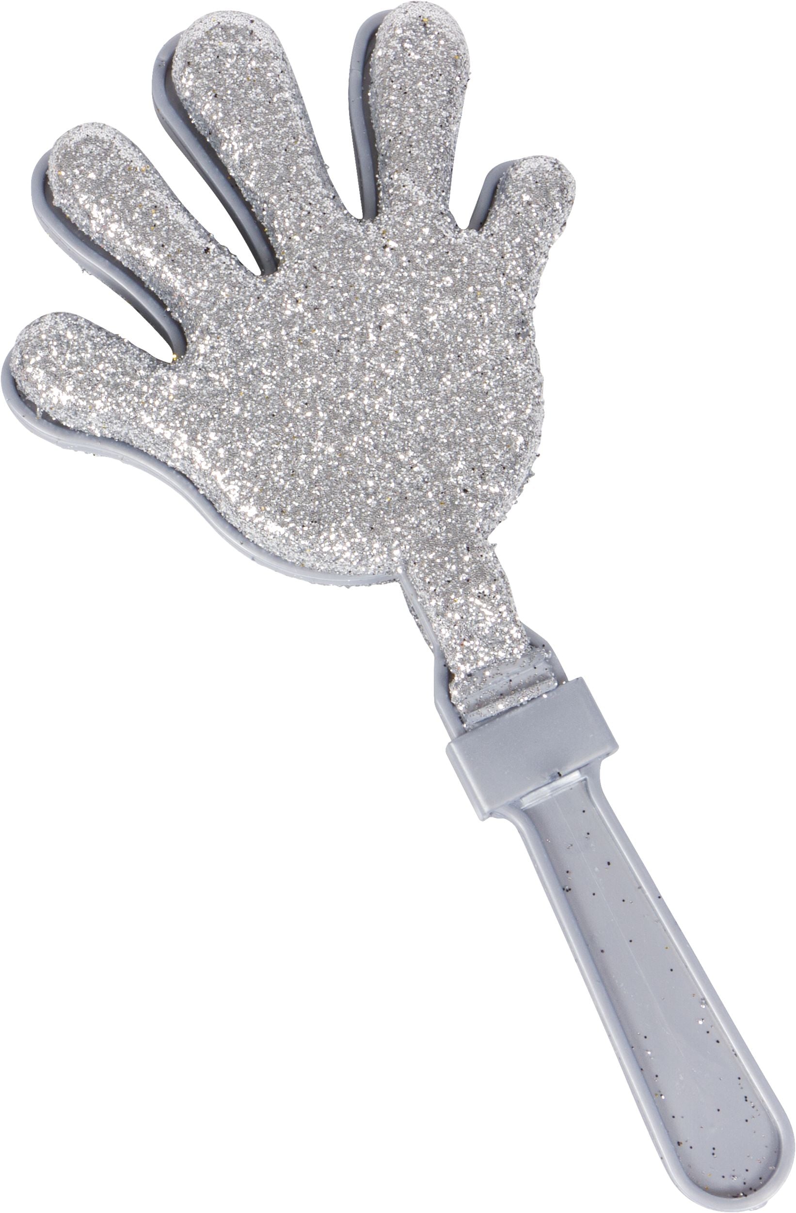 Glitter Hand Clapper Noisemakers, Black/Gold/Silver, 12-pk, New Year's Eve