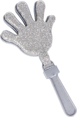 Glitter Hand Clapper Noisemakers, Black/Gold/Silver, 12-pk, New Year's Eve