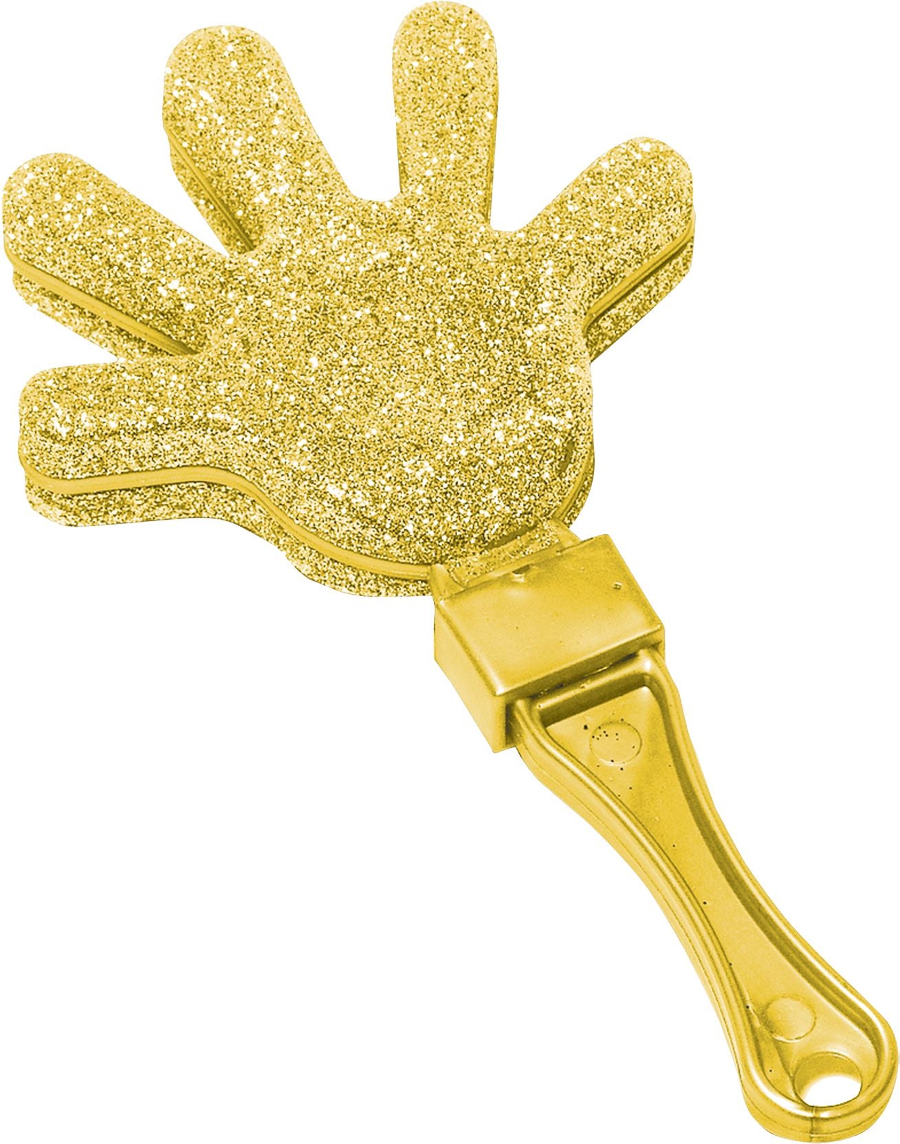 Glitter Hand Clapper Noisemakers, Black/Gold/Silver, 12-pk, New Year's Eve