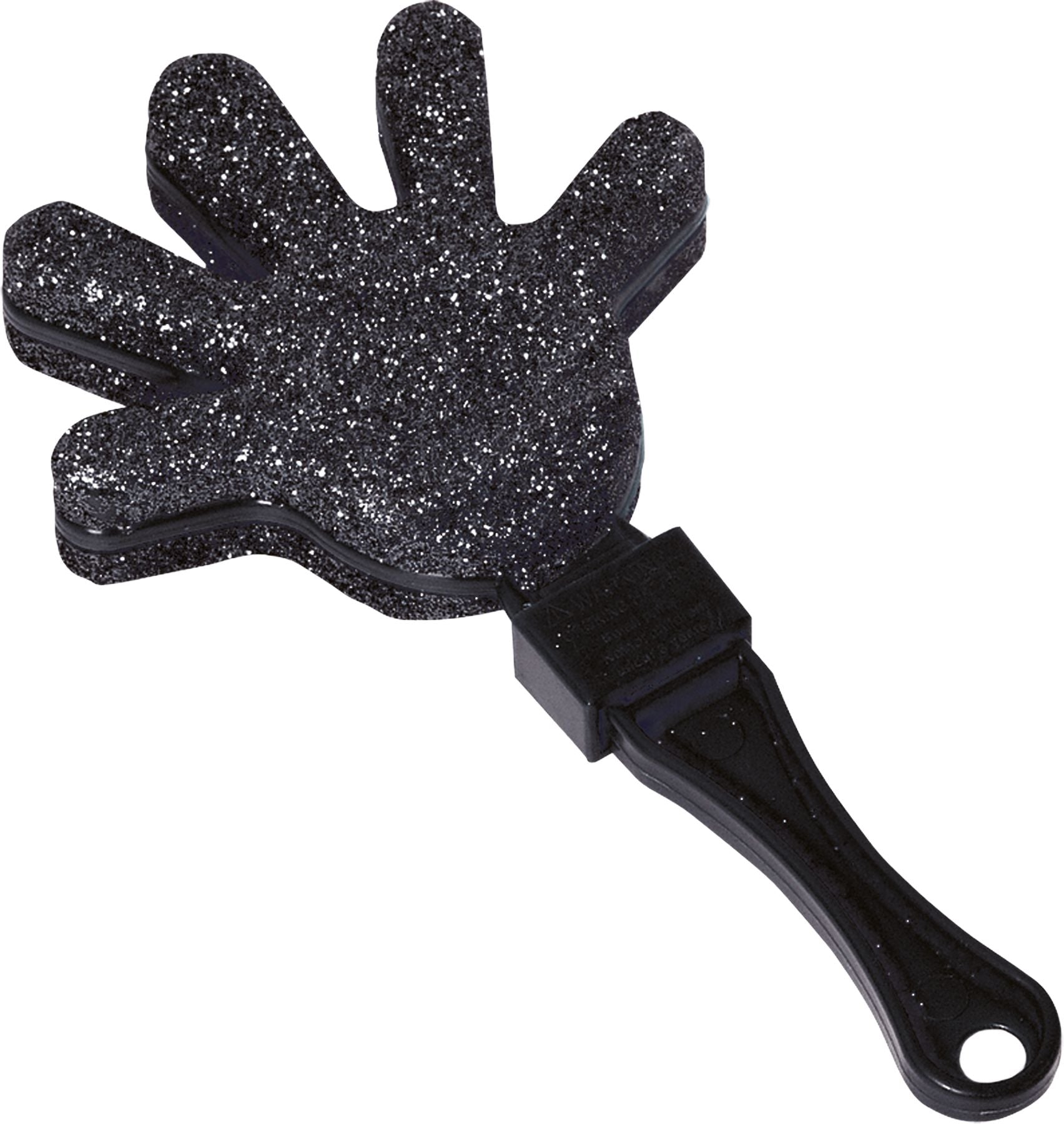 Glitter Hand Clapper Noisemakers, Black/Gold/Silver, 12-pk, New Year's Eve