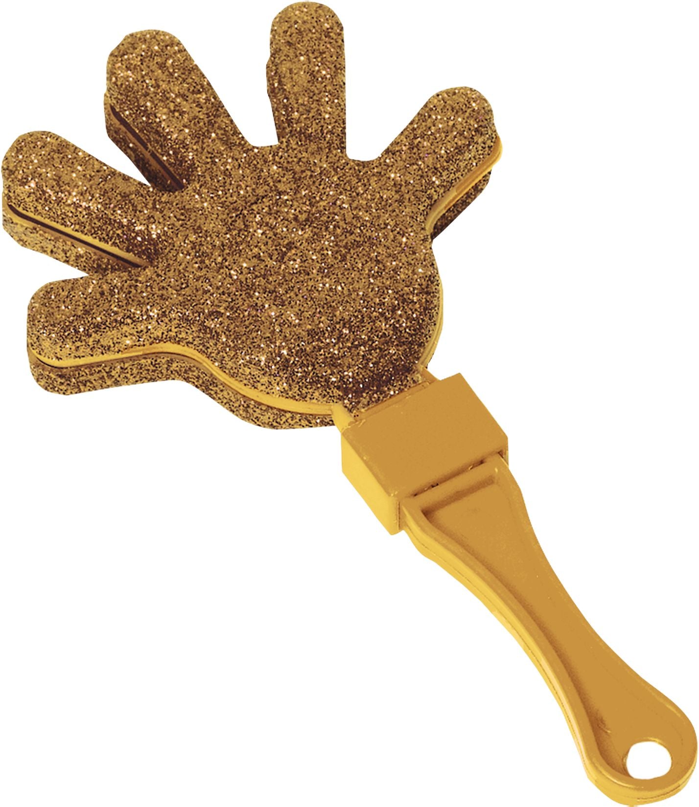 Glitter Hand Clapper Noisemakers, Black/Gold/Silver, 12-pk, New Year's Eve