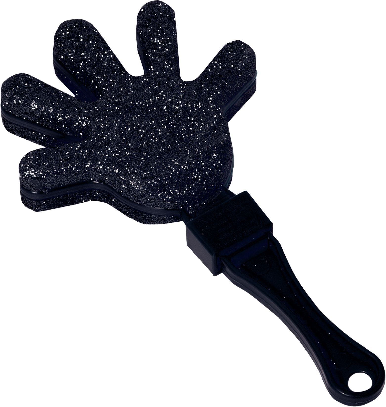Glitter Hand Clapper Noisemakers, Black/Gold/Silver, 12-pk, New Year's Eve
