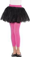 Bright Pink Footless Tights, Kids, One Size
