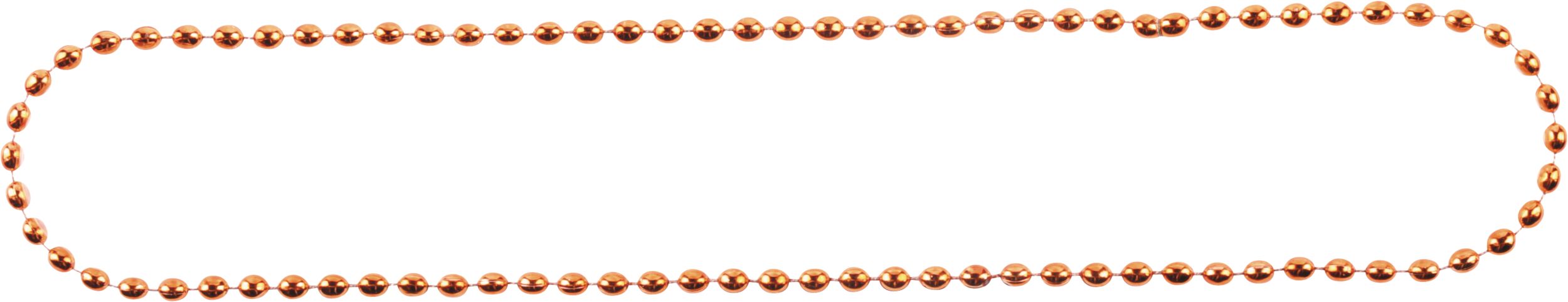 Orange Beaded Necklace, 30-inch, 50-pack