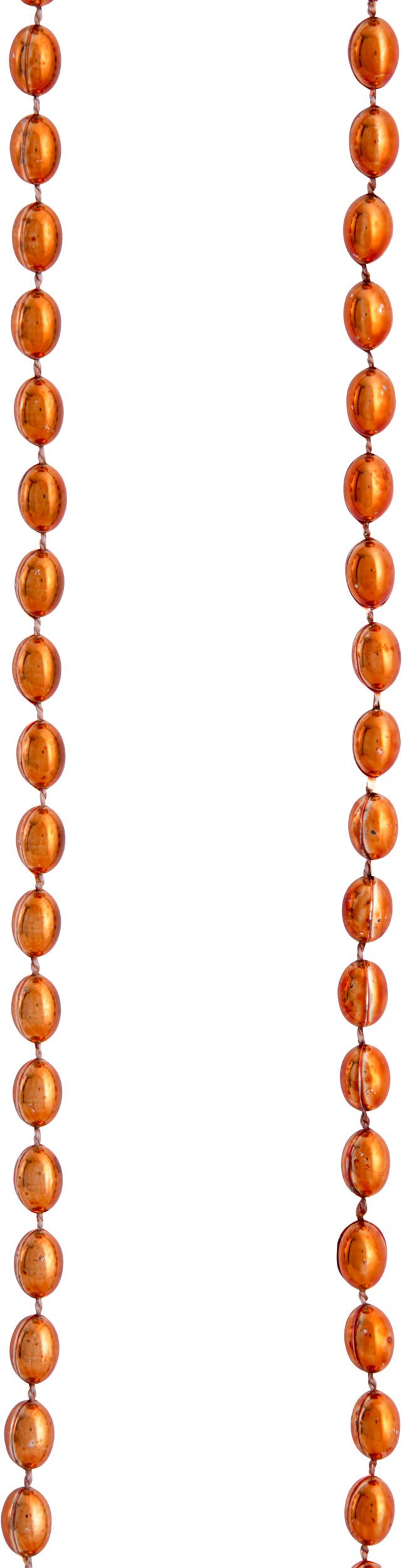 Orange Beaded Necklace, 30-inch, 50-pack