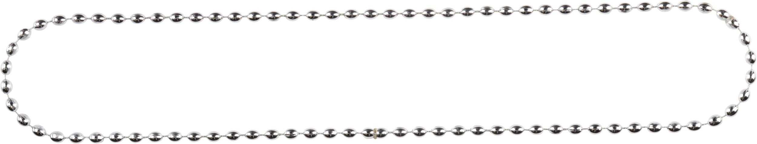 Silver Beaded Necklaces, 30-inch, 50-Pack