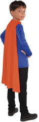 Vibrant Orange Superhero Cape, One Size, Costume Accessory