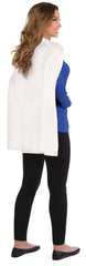 White Superhero Cape Costume Accessory, One Size