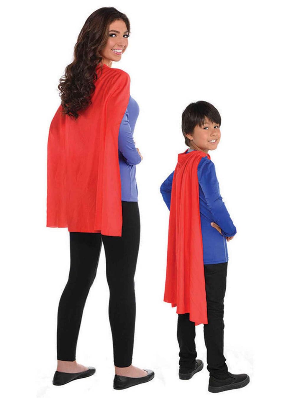 Vibrant Red Team Spirit Cape - Heroic Costume Accessory