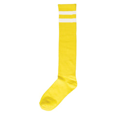 Adult Yellow Striped Knee-High Socks, One Size, 2-pcs