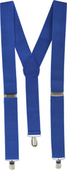 Royal Blue Adjustable Y-Back Suspenders, One Size