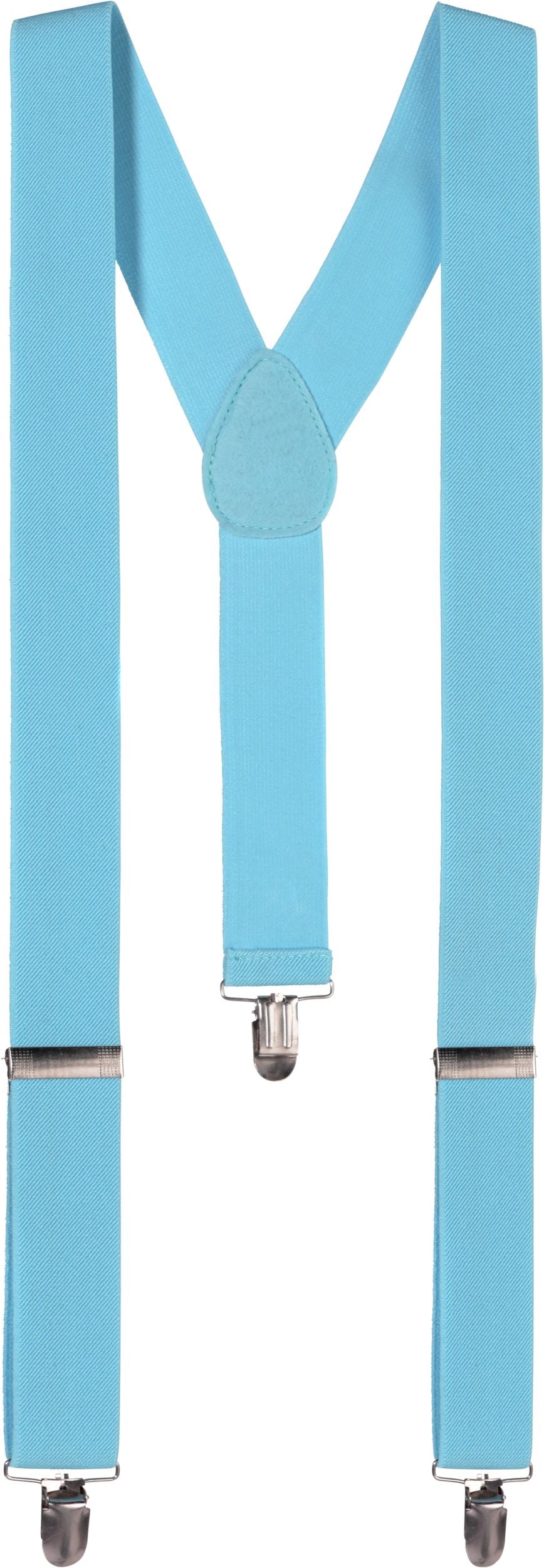 Turquoise Adjustable Y-Back Suspenders, One Size