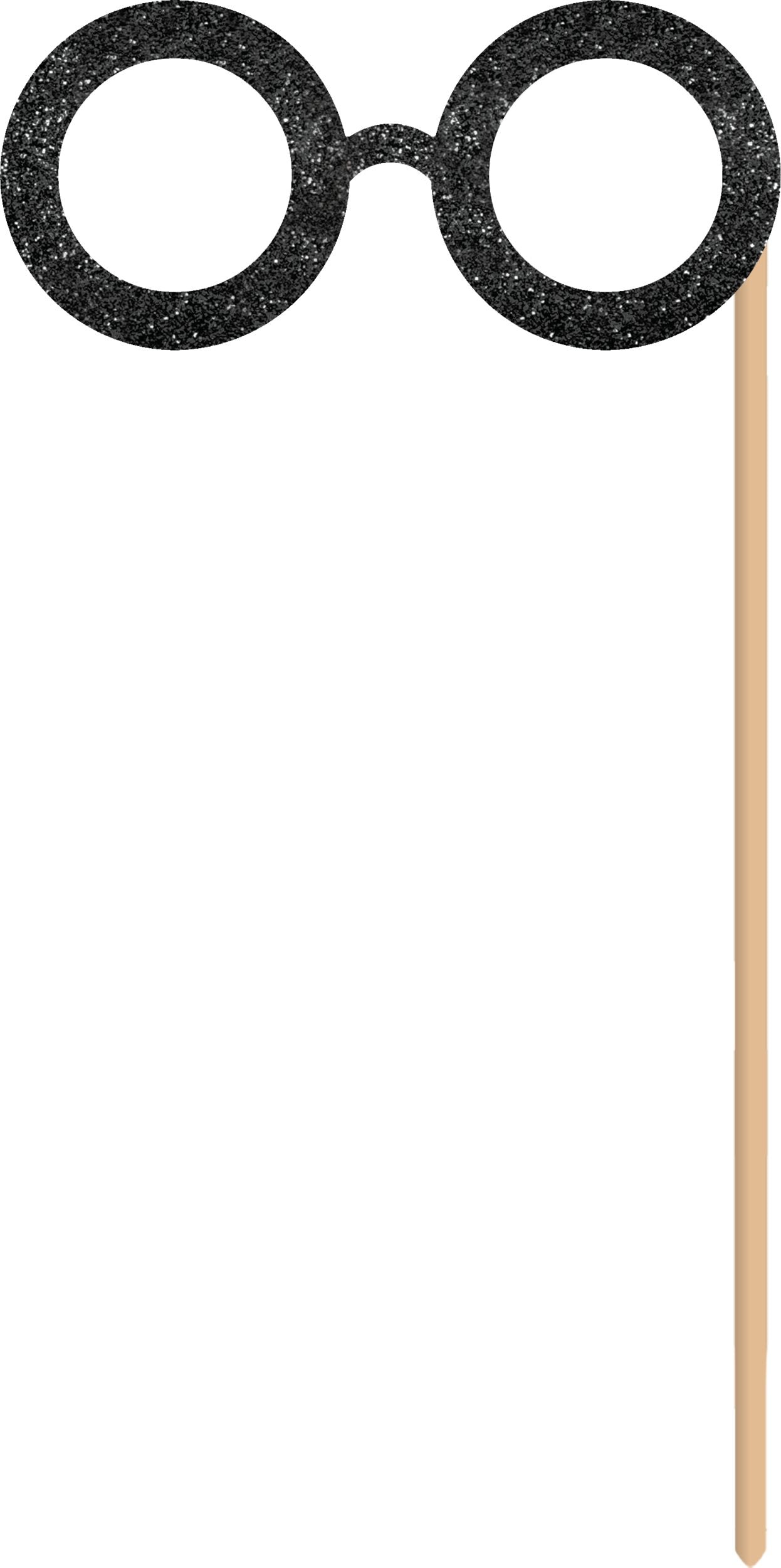 Black, Gold, & Silver New Year's Photo Booth Kit, 21-pc